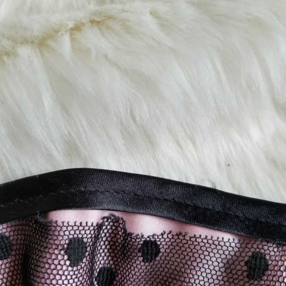 Blush Polka Dot Lace Corset by Boobie Trap - Picture 3 of 5